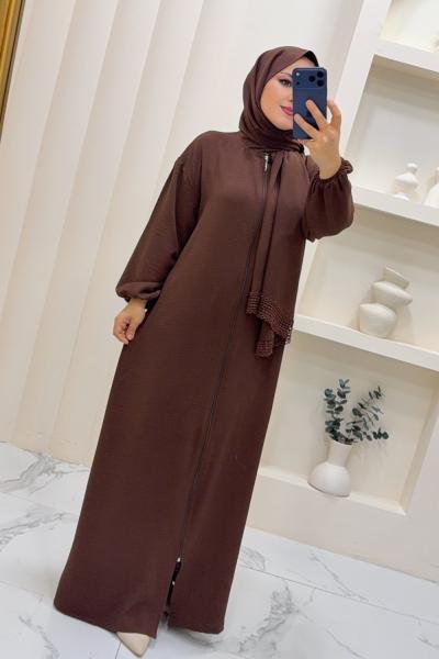 Ferace Ayrobin Ayça Kahverengi