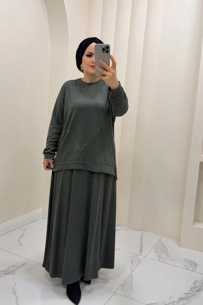 GÜLAY  ETEKLİ  TAKIM Haki