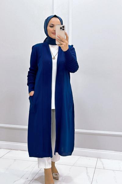 Hırka Ahududu Lacivert