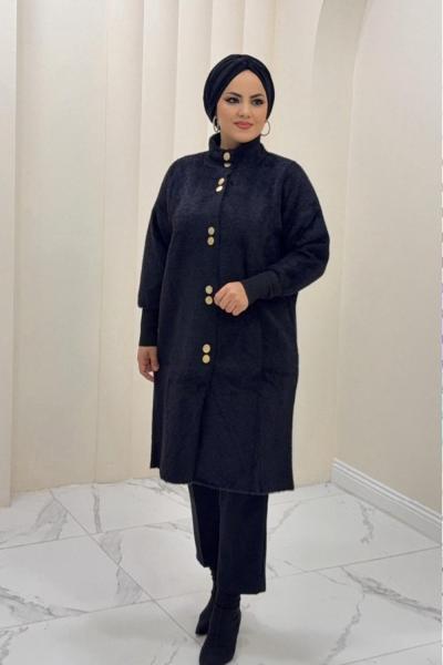 Hırka Angora  Dilek Siyah