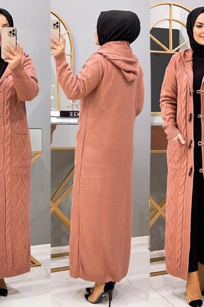 Hırka ferhunde Mor Pembe