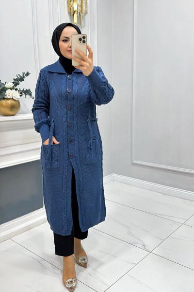 Hırka  Gülben Mavi