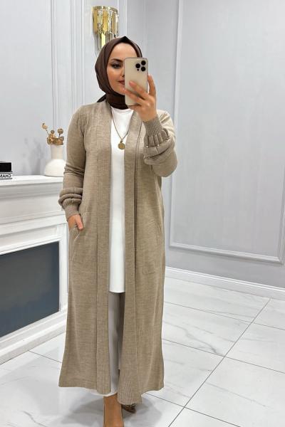 Hırka  Triko inci Krem