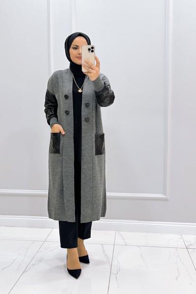 Hırka Triko Zülal Füme