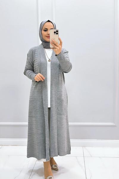 Hırka Triko Venüs Gri