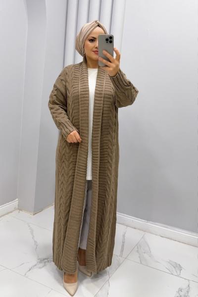 Hırka Triko  ırmak Vizon