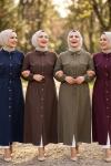 Kap Düğmeli Şirin Haki