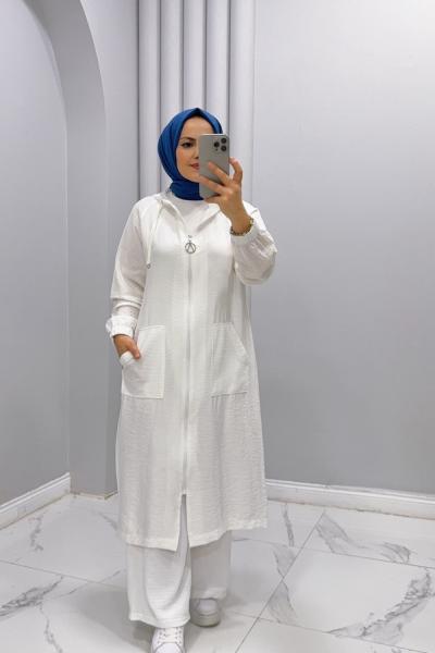 Kap Fileli Reyhan Beyaz