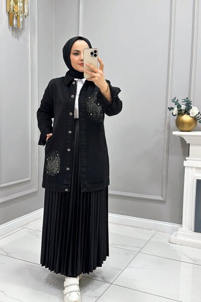 Kap Kot Yıldız Siyah