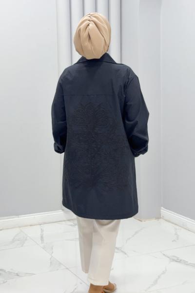 Kap Paraşüt sırtı nakışlı ferda Füme