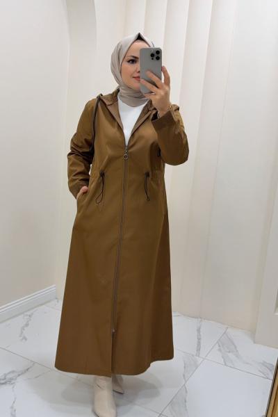 Parka İçi Yünlü  Sevda Kaban  Tütün