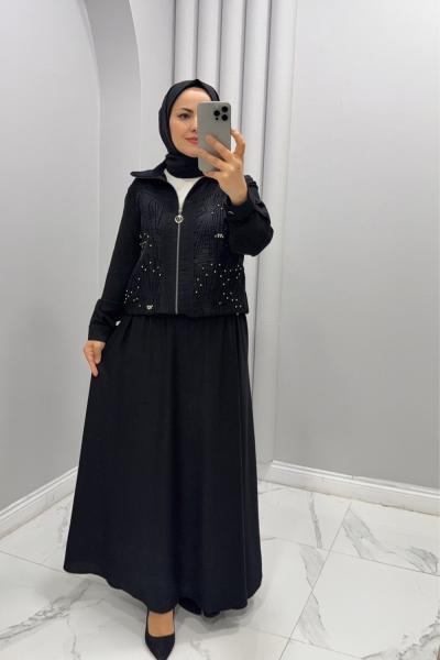 Takım etekli Umay Siyah