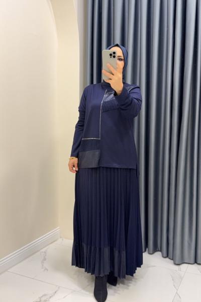 Takım etekli Işıl Lacivert