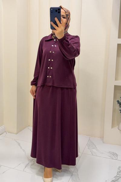 takım etekli Ceylan Bordo