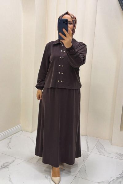 takım etekli Ceylan Kahverengi