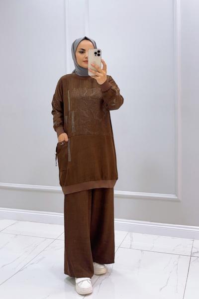 Takım ikili Jolia Kahverengi