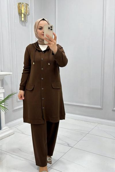 Takım ikili Melda Kahverengi