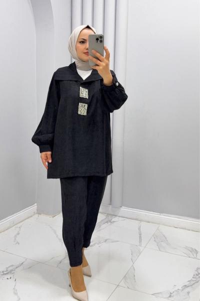 Takım ikili Güneş Siyah