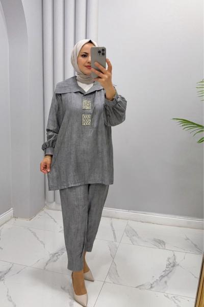 Takım ikili Güneş Gri