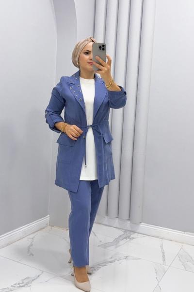 Takım ikili Kupra tensel Lara Mavi