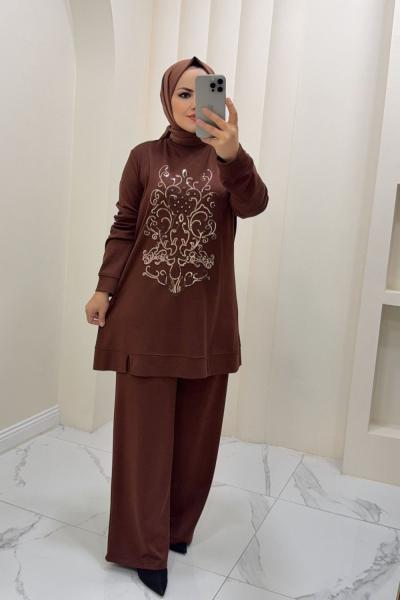 Takım ikili Nigar Kahverengi