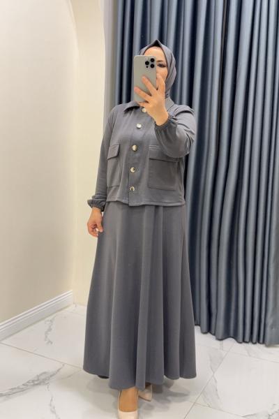 Takım ikili Leyla Gri