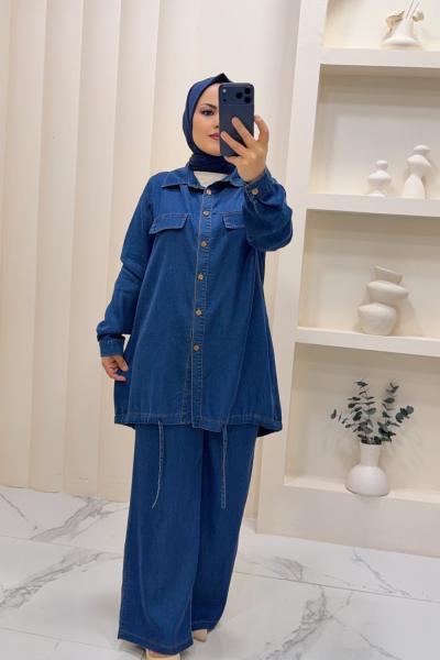 Takım ikili  Kot Milas Lacivert