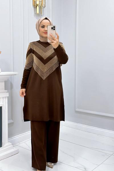 Takım Triko Jasmin Acı Kahve