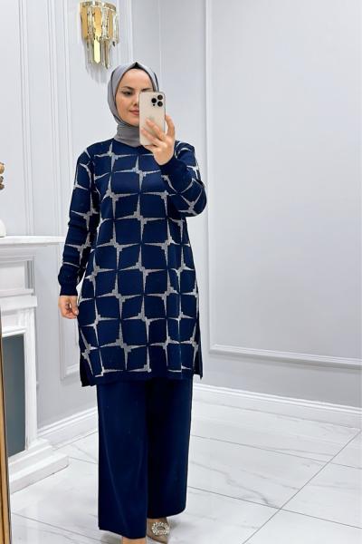 Takım Triko Loren Lacivert