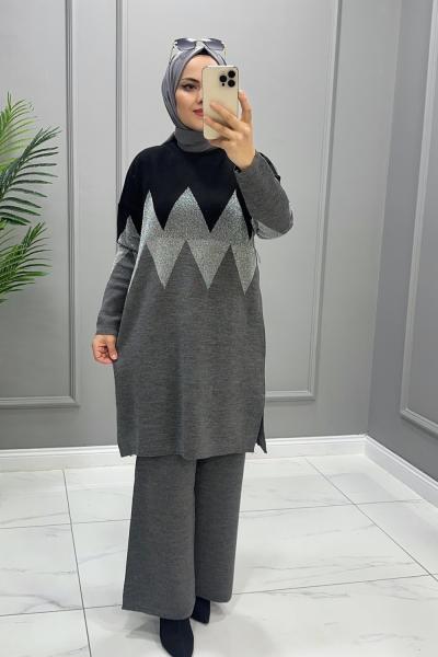 Takım Triko Asya Gri