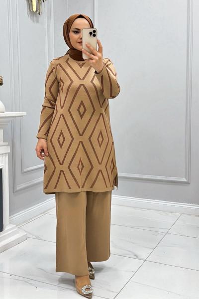 Takım Triko Ceren Sütlü Kahve