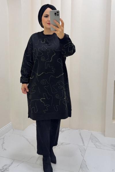 Tunik oyşho  Lina Siyah