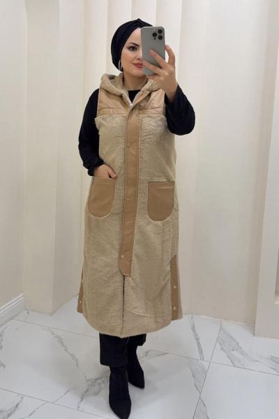 Yelek Astarlı Yasmin Vizon