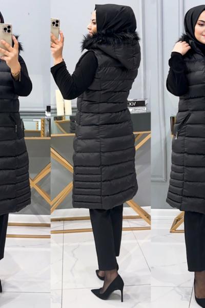 Yelek şişme Asiye Siyah