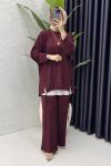 Aden Takım Tesettür Giyim  Bordo