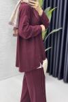 Aden Takım Tesettür Giyim  Bordo