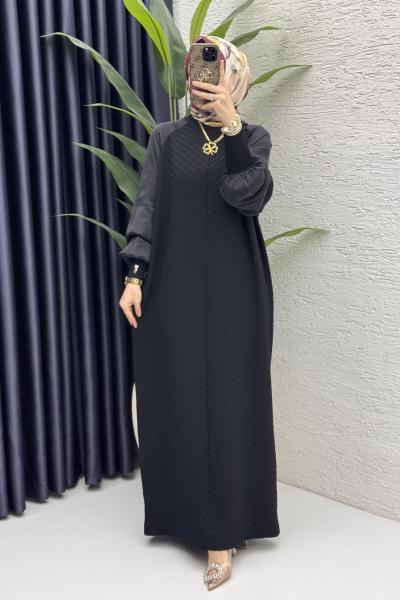 Afife Elbise Tesettür Giyim  Siyah