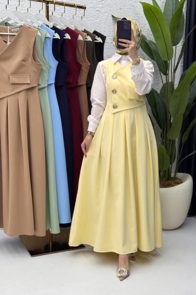 Afitap Jile Tesettür Giyim Sarı