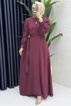 Ayliz Elbise Tesettür Giyim  Vişne