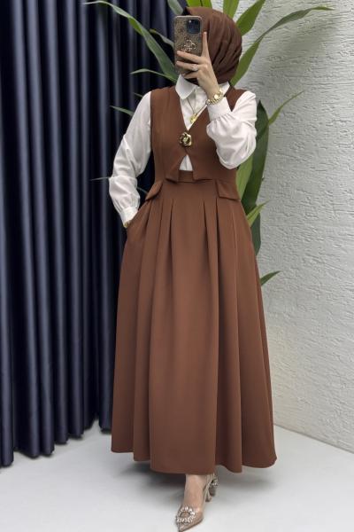 Ayperi Jile Tesettür Giyim  Kahve