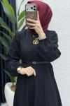 Belkıs Elbise Tesettür Giyim  Siyah