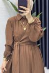 Bukre Elbise Kahverengi