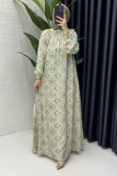 Canan Elbise Tesettür Giyim Yeşil