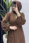 Cevher Elbise Tesettür Giyim  Kahve