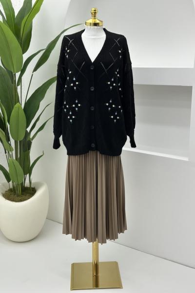 Çiçek Takım Siyah