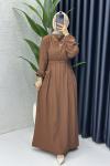 Efsun Elbise Kahverengi