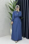 Efsun Elbise İndigo