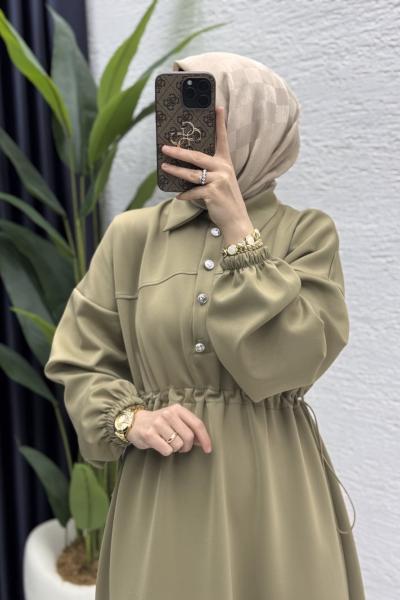 Esma Elbise Tesettür Giyim  Yeşil