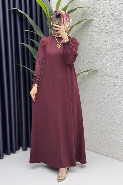 Esme Elbise Tesettür Giyim  Bordo