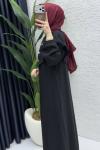Feriha Bolero Elbise Tesettür Giyim  Siyah